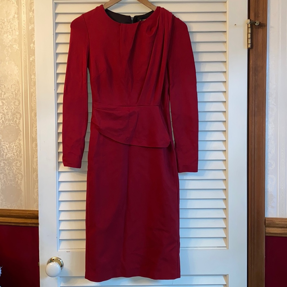 Kobi Halperin Dress Red Long Sleeve 0